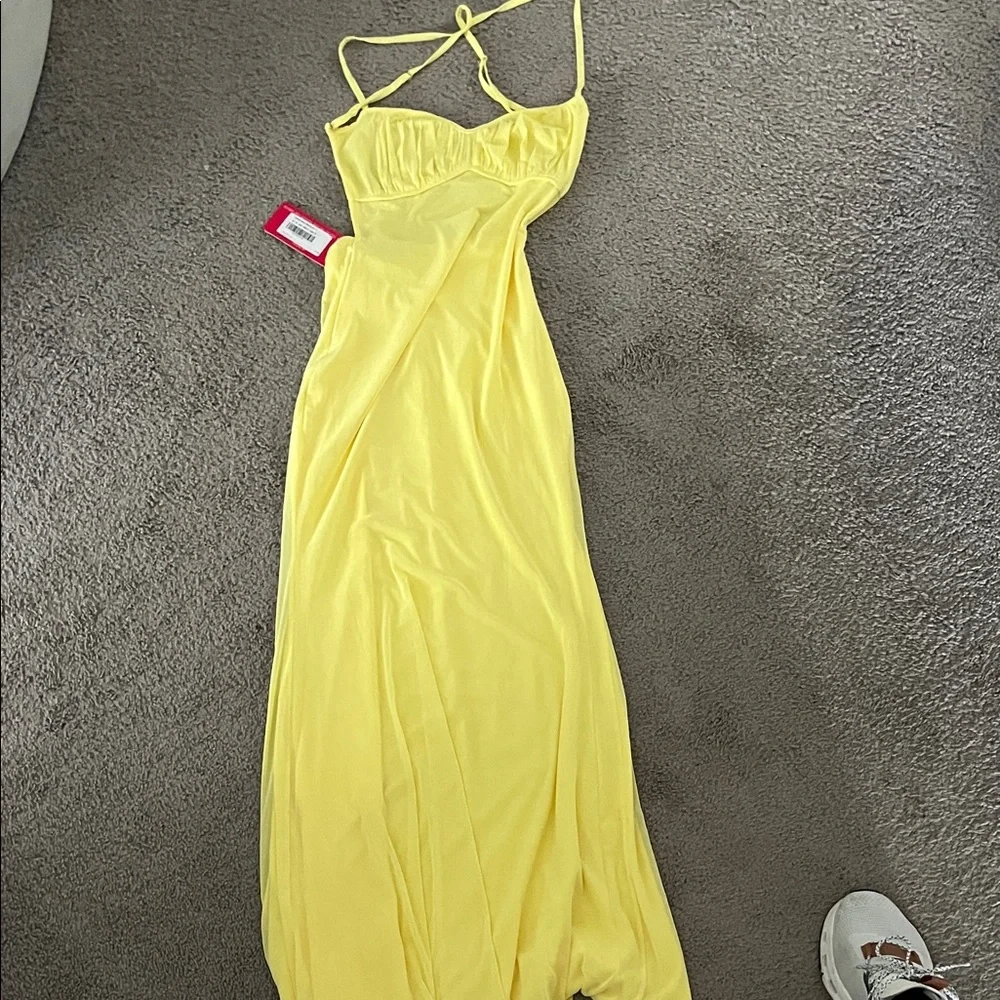 Beginning Boutique Sunny Yellow Maxi Dress - Picture 3 of 4